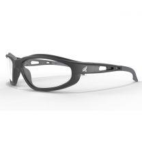 Edge Eyewear Unisex Dakura Safety Glasses Black/Clear with Vapor Shield - SW111VS