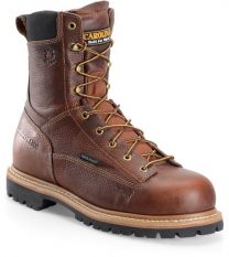 CAROLINA Men's 8" Grind Composite Toe Waterproof Work Boot Medium Brown - CA5529