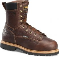 CAROLINA Men's 8" Grind Composite Toe Internal Metatarsal Guard Work Boot Dark Brown - CA9585