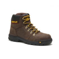 CATERPILLAR WORK Men's Outline Soft Toe Work Boot Seal Brown - P74087