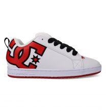 DC Shoes Men's Court Graffik Skate Shoe White/Red - DC01661110-WHTRED