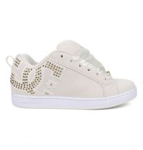 DC Shoes Women's COURT GRAFFIK Skate Shoe Off White/Gold - DC01666102-OFWHGD