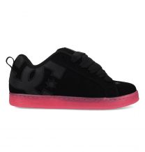 DC Shoes Women's COURT GRAFFIK Skate Shoe Black/Pink - DC02894001-BLK