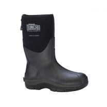 Dryshod Men's Dungho Mid Barnyard Tough Boots Black - DNG-MM-BK