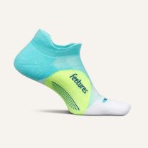 Feetures Unisex Elite Light Cushion No Show Tab Socks Aqua Surf - E5058755