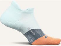 Feetures Unisex Elite Light Cushion No Show Tab Socks Blue Glass - E50419