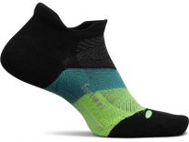 Feetures Unisex Elite Max Cushion No Show Tab Bust Out Black - EC502582