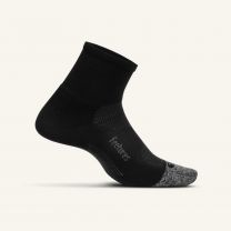 Feetures Unisex Elite Light Cushion Quarter Socks Black - E20159