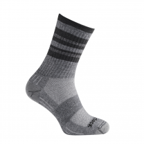 Wrightsock Unisex Escape Crew Socks Ash Twist Stripe - 956.6601