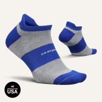 Feetures Unisex High Performance Max Cushion No Show Tab Socks Boost Blue - FA503616