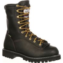 GEORGIA BOOT Men's 8" Lace-to-Toe Soft Toe Insulated GORE-TEX® Waterproof Work Boot Black - G8040