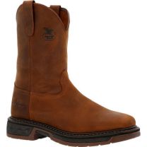 GEORGIA BOOT Men's 10" Carbo-Tec LT Soft Toe Pull-On Work Boot Brown - GB00494