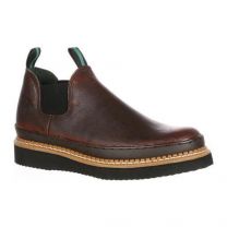 Georgia Boot Men's Giant Wedge Romeo Soft Toe Work Shoe Soggy Brown - GR274