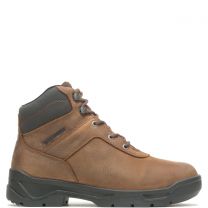 HYTEST Men's 6" Knock Waterproof Direct Attach Metatarsal Guard Steel Toe Work Boot Brown - K13261