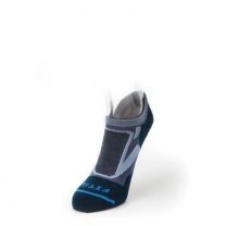 FITS Unisex Ultra Light Runner No Show Socks Steel Blue/Reflecting Pond - F3003-435