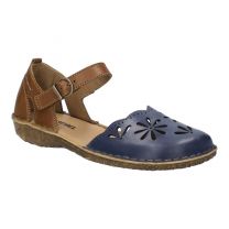 Josef Seibel Women's Rosalie 04 Sandal Shark (Blue Combo) - 79504-476555