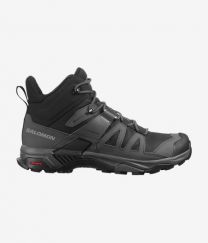 Salomon Men's X Ultra 4 Mid Wide GORE-TEX Hiking Boots Black/Magnet/Pearl Blue - L41294600 & L41383400