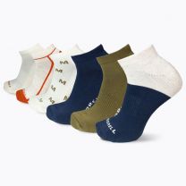Merrell Unisex Recycled Cushion Hiking Low Cut Socks Navy Assorted (6 pairs) - MEA33696LBU2001-NVAST