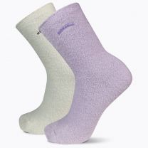 Merrell Unisex Cozy Aftersport Crew Socks Purple Assorted (2 pairs)  -MEA33773C2B2001-PUR01