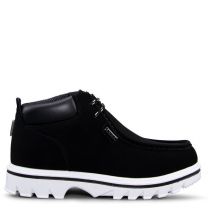 Lugz Men’s Fringe Moc Toe Boot Black/White  - MFRGD-060