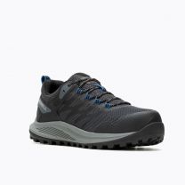 MERRELL WORK Men's Nova 3 Carbon Fiber Toe Work Shoe Black/Blue  - J005481
