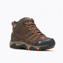 MERRELL WORK Men's Vertex Mid Soft Toe Waterproof Slip Resistant Work Boot Clay - J31239