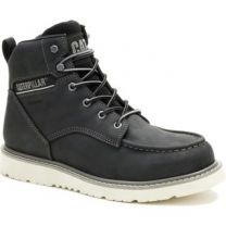 CATERPILLAR Men's Reclaimer Waterproof Full Grain Leather Wedge Work Boot Black - P51106