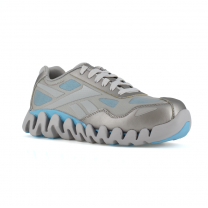 Reebok Work Women's Zig Pulse Composite Toe Athletic Work Shoe Grey/Blue - RB323