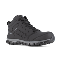 Reebok Work Women's Sublite Mid Composite Toe ESD Work Boot Black/Grey - RB406