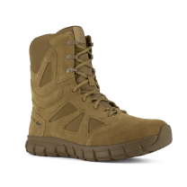 Reebok Work Men's 8" Sublite Cushion Soft Toe Tactical Boot with Side Zipper Coyote - RB8808