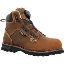 ROCKY WORK Men’s 6” Grindstone XTR BOA Waterproof Soft Toe Work Boot Crazy Horse - RKK0494