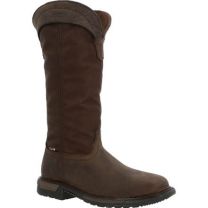 ROCKY WORK Men's 16" Original Ride FLX Composite Toe Waterproof Snake Boot Brown Camo - RKW0347