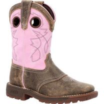 Rocky Unisex Big Kid's 8" Legacy 32 Western Boot Brown/Pink - RKW0408Y