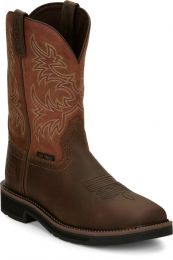JUSTIN WORK Men's 11" Switch Composite Toe Work Boot Brown - SE4812