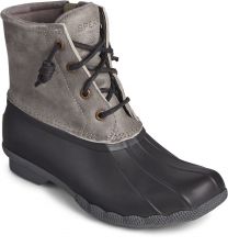 Sperry Women's Saltwater Duck Boot Black/Grey - STS81732