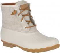 Sperry Women's Saltwater Wool Embossed Thinsulate™ Duck Boot Off White - STS82473