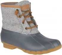 Sperry Women's Saltwater Wool Embossed Thinsulate™ Duck Boot Dark Grey - STS82475