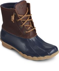 Sperry Women's Saltwater Duck Boot Tan/Navy - STS91175