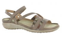 Naot Women's Toi Sandal Soft Stone/Gold Python - 11200-WDZ