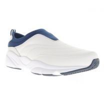 Propet Women's Stability Slip-On White/Navy - WAS004LWN