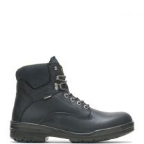 WOLVERINE Men's 6" DuraShocks® Slip Resistant Direct-Attached Lined Soft Toe Work Boot Black - W03123