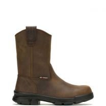 WOLVERINE Men's 10" DuraShocks SR Icon Wellington CarbonMax® Composite Toe Waterproof Work Boot Dark Brown - W241104