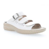 Propet Women's Breezy Walker Slide Sandal White/Onyx - WSO061LWOX