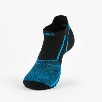 Thorlo Unisex Experia PROLITE Ultra-Light Cushion No-Show Tab Rocket Grip Socks Blue Aster/Black - XPTU01-003