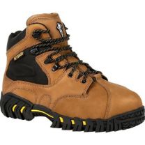 MICHELIN Men's 6" Steel Toe Internal Metatarsal Guard Work Boot Brown - XPX763