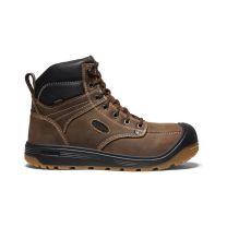 KEEN Utility Men's 6" Fort Wayne Soft Toe Waterproof Work Boot Dark Earth/Gum - 1027101