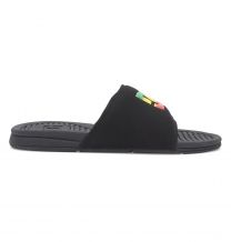 DC Shoes Men's Bolsa Slides Black/Black/Red - ADYL100026-XKKR