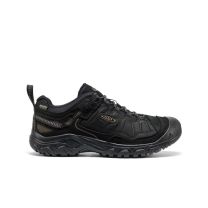 KEEN Men's Targhee 4 Low Height Durable Comfortable Waterproof Hiking Shoes, Triple Black, 9