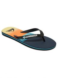 Quiksilver Men's Molokai Print Flip Flop Sandals Black/Blue/Blue - AQYL100935-XKBB