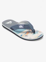 Quiksilver Men's Molokai Layback Flip Flop Sandal Grey/GreyWhite - AQYL101339-XSSW